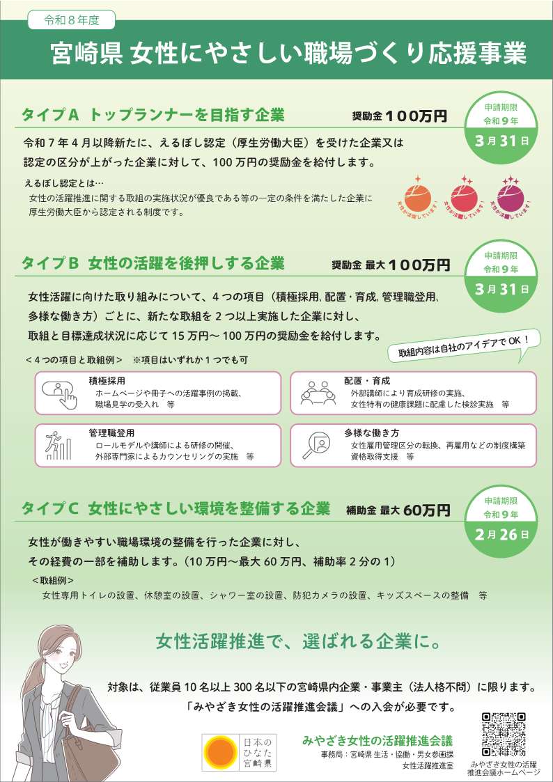 裏_女性にやさしい職場づくり応援事業_チラシ_2026