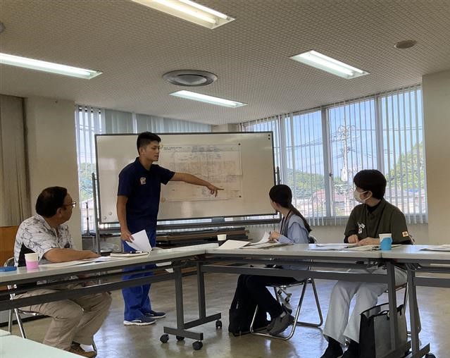 南郷町土地改良区にて新規事業地区の概要説明