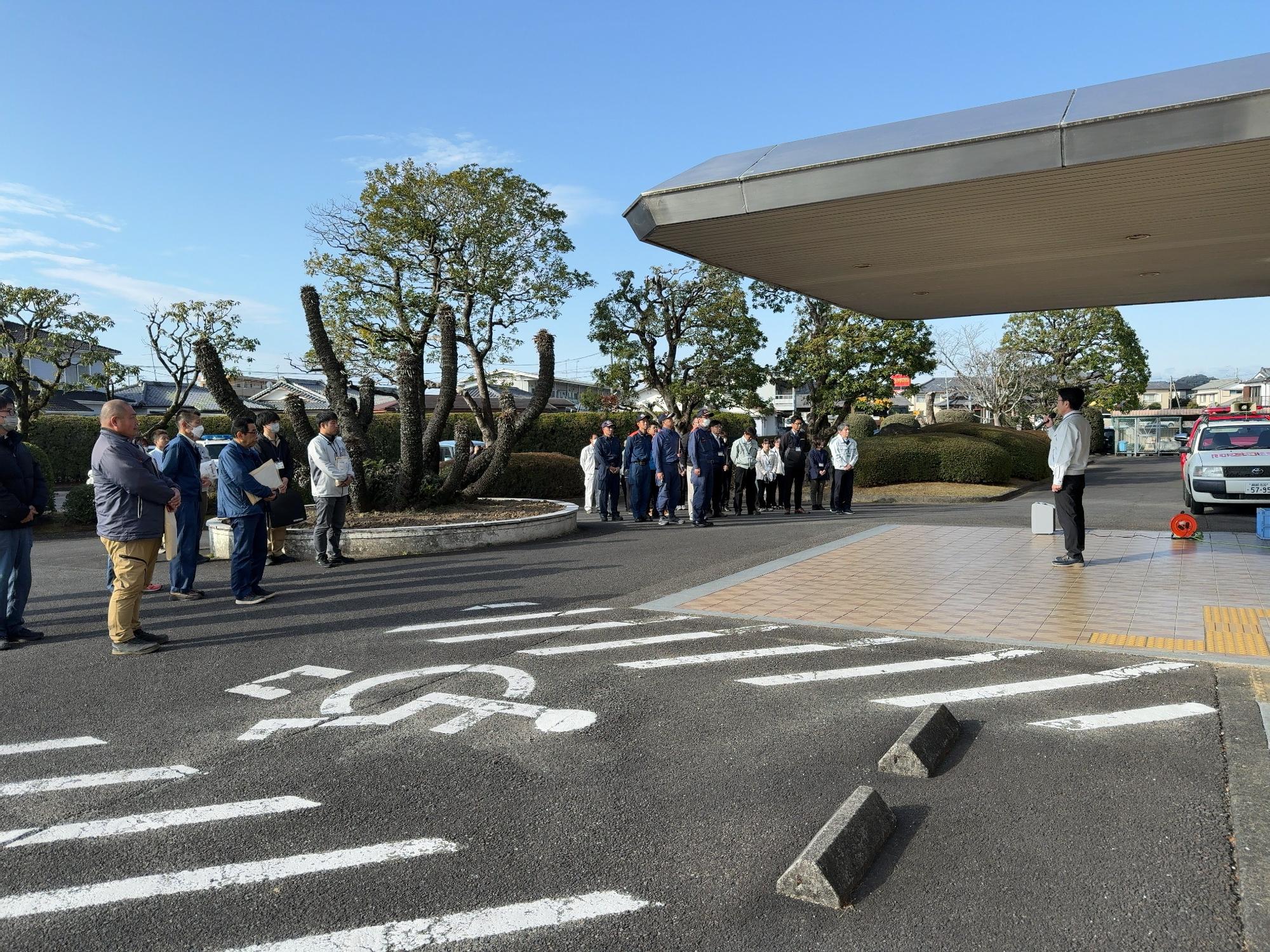 高鍋総合庁舎出発式の様子