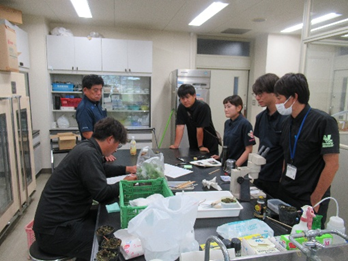 JA指導員と花芽顕微鏡実施