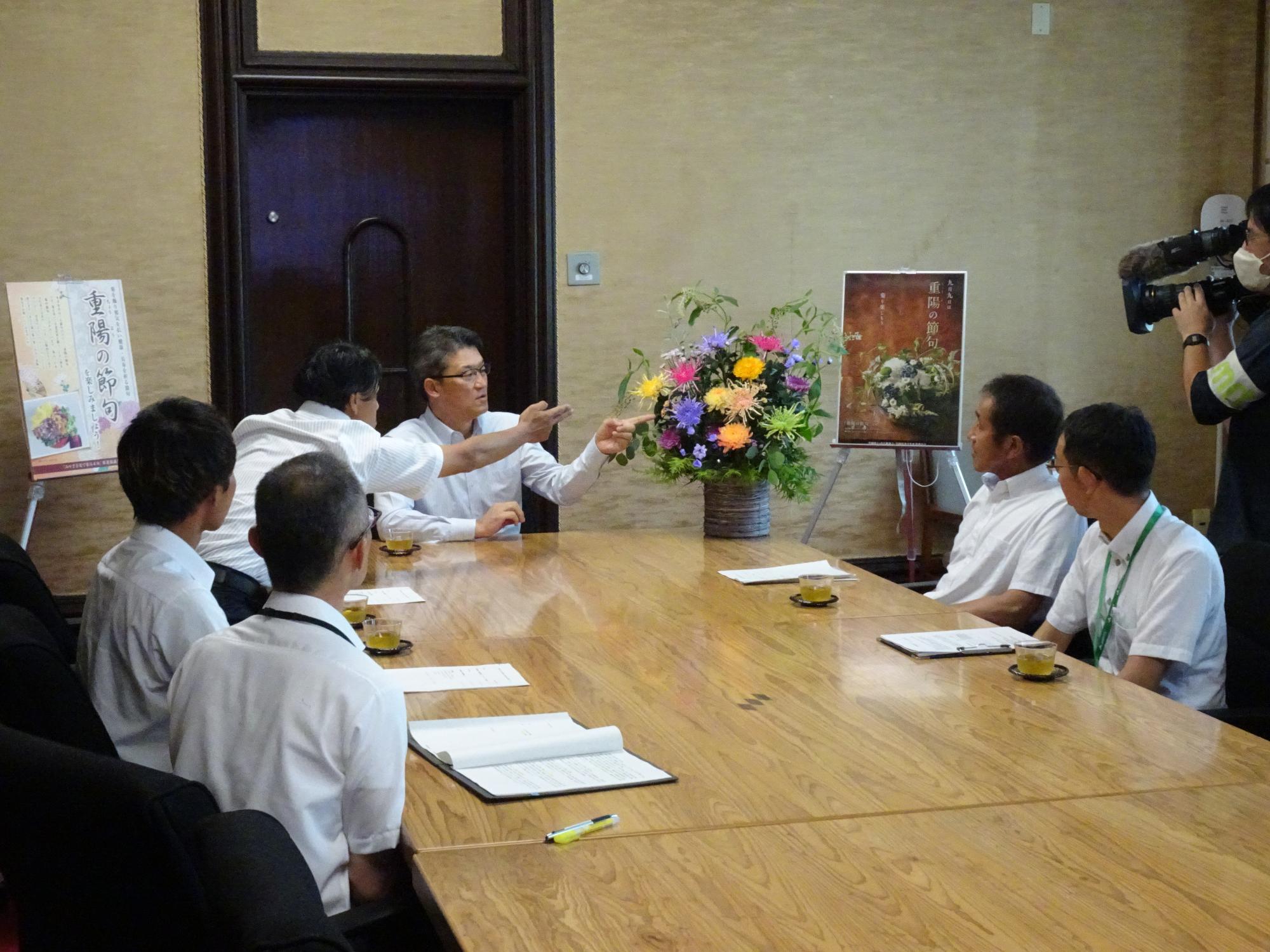 河野知事との意見交換